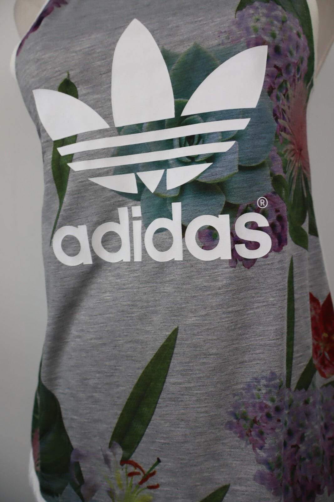 ADIDAS CANOTTA MAGLIA DONNA TG. 40 WOMAN CASUAL VINTAGE T-SHIRT TOP COTONE