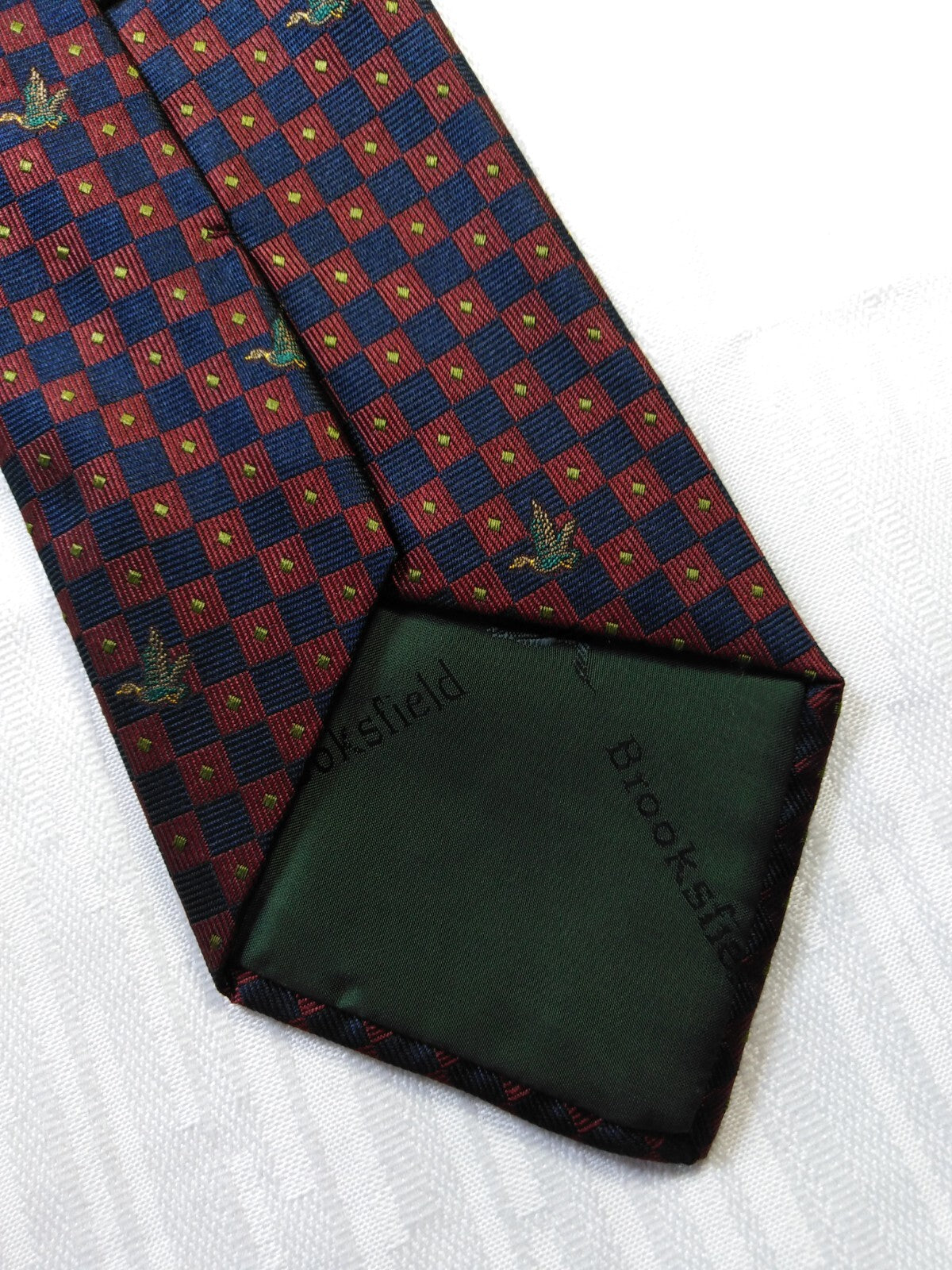 BROOKSFIELD 100% SETA SILK TIE CRAVATTA NECKTIE MADE ITALY VINTAGE CLASSIC