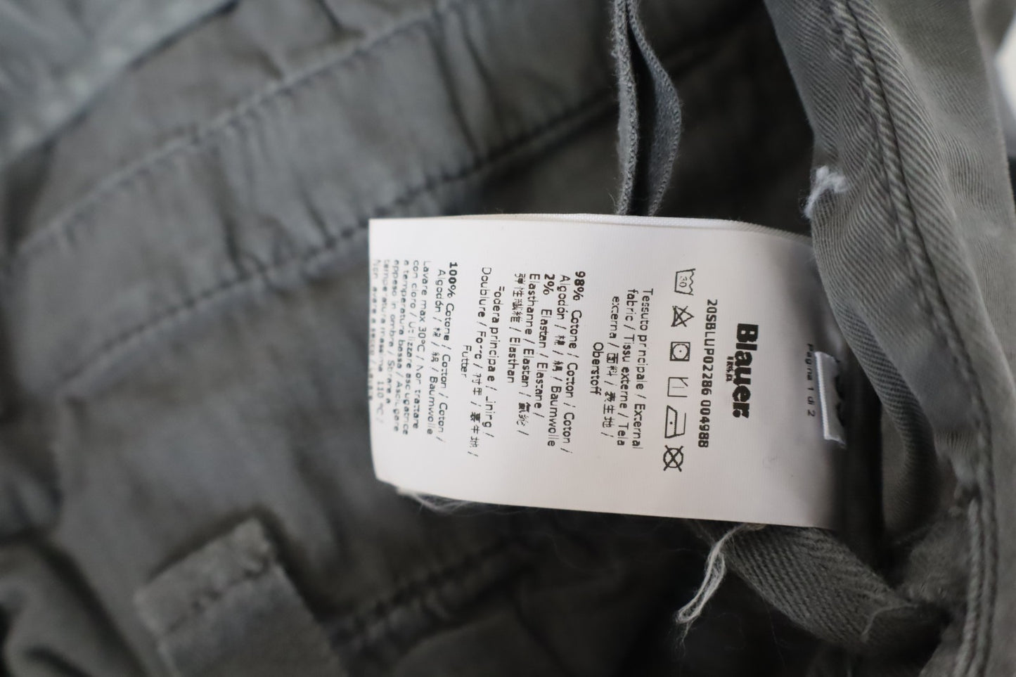BLAUER BERMUDA PANTALONE SHORTS UOMO TG 33 MAN VINTAGE CASUAL PANTS COTONE