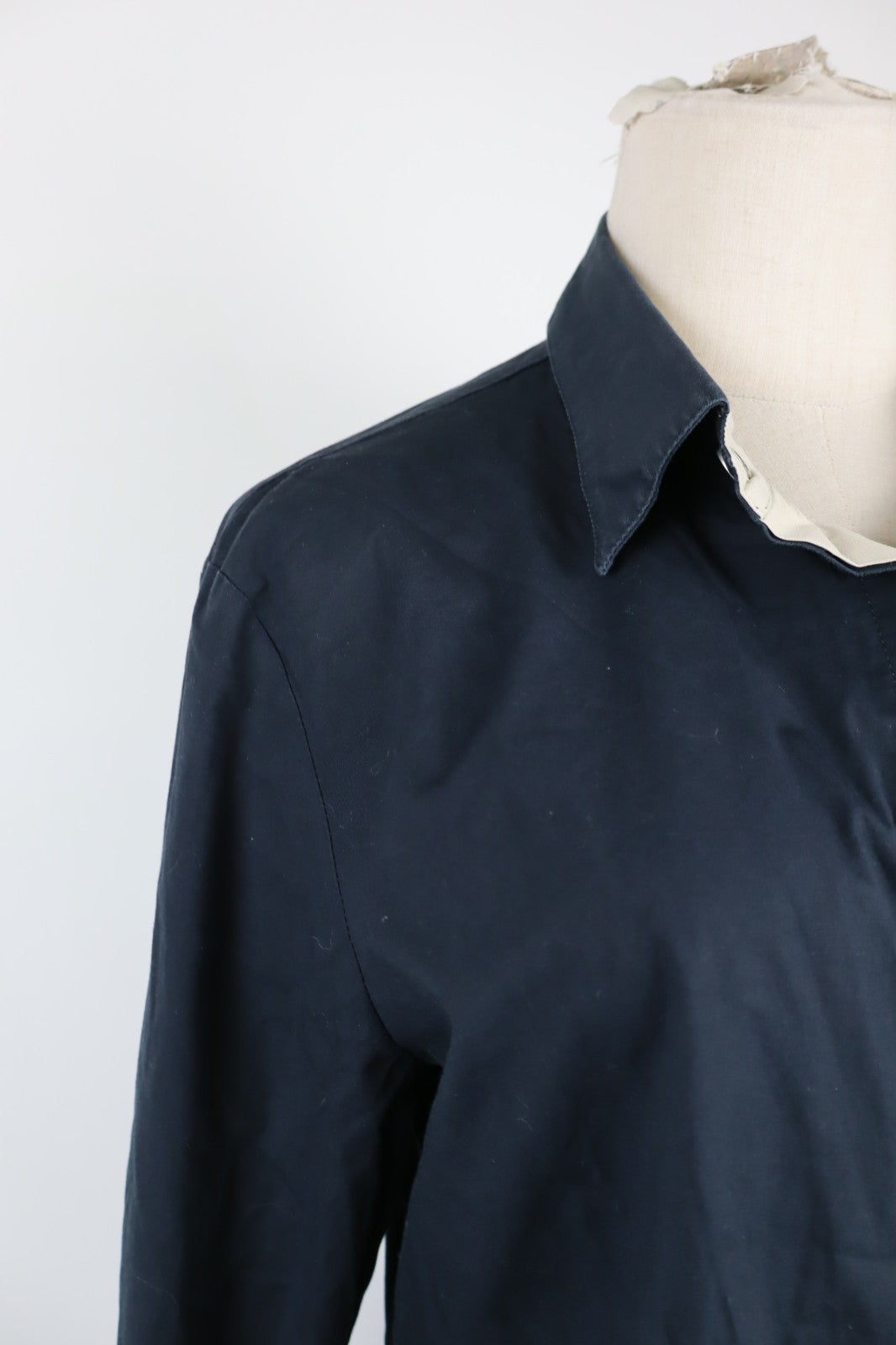 LES COPAINS CAMICIA DONNA COTONE TG. 46 32 WOMAN COTTON SHIRT CASUAL VINTAGE BLU