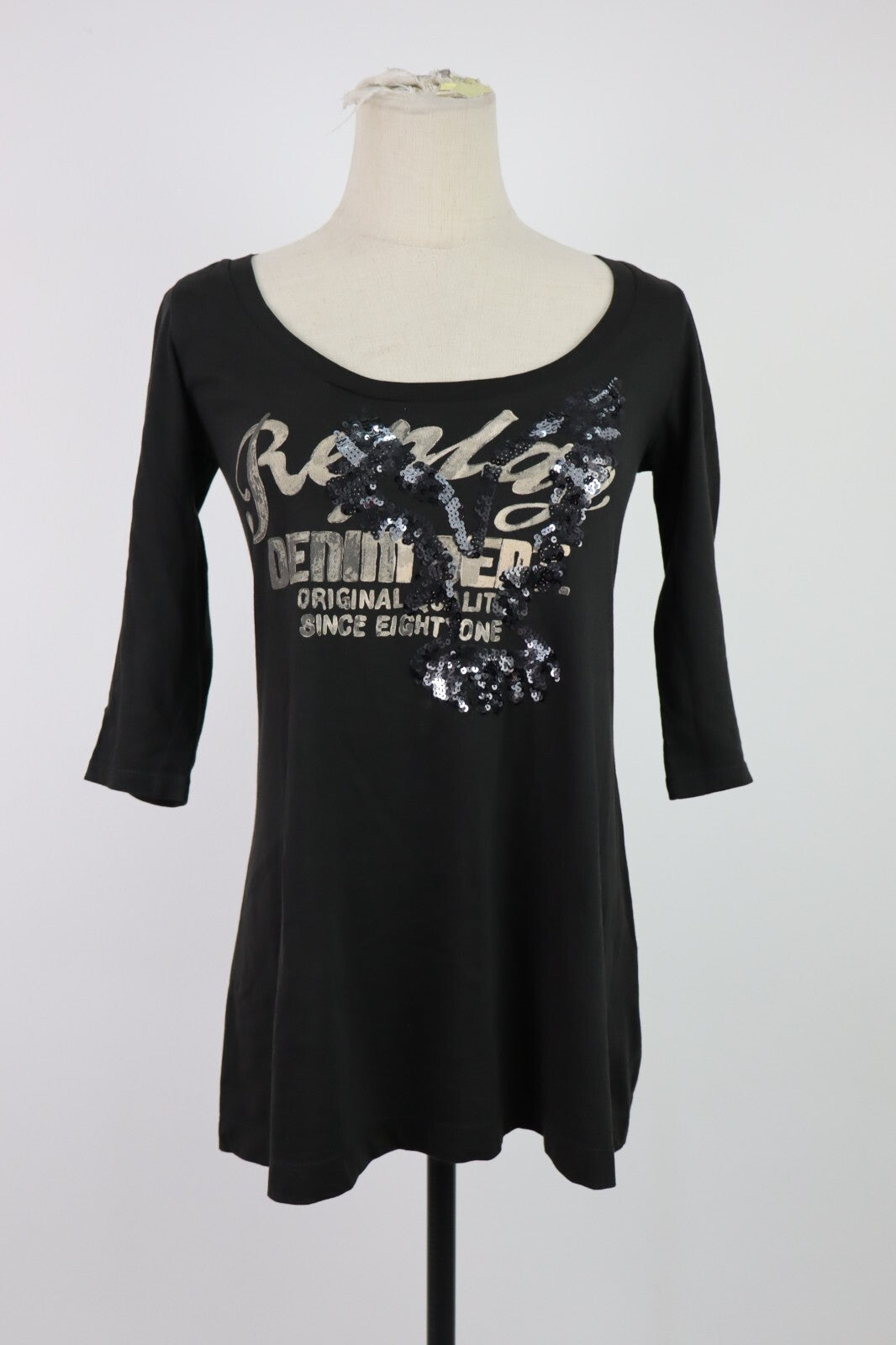 REPLAY MAGLIA DONNA TG. XS WOMAN CASUAL VINTAGE T-SHIRT TOP