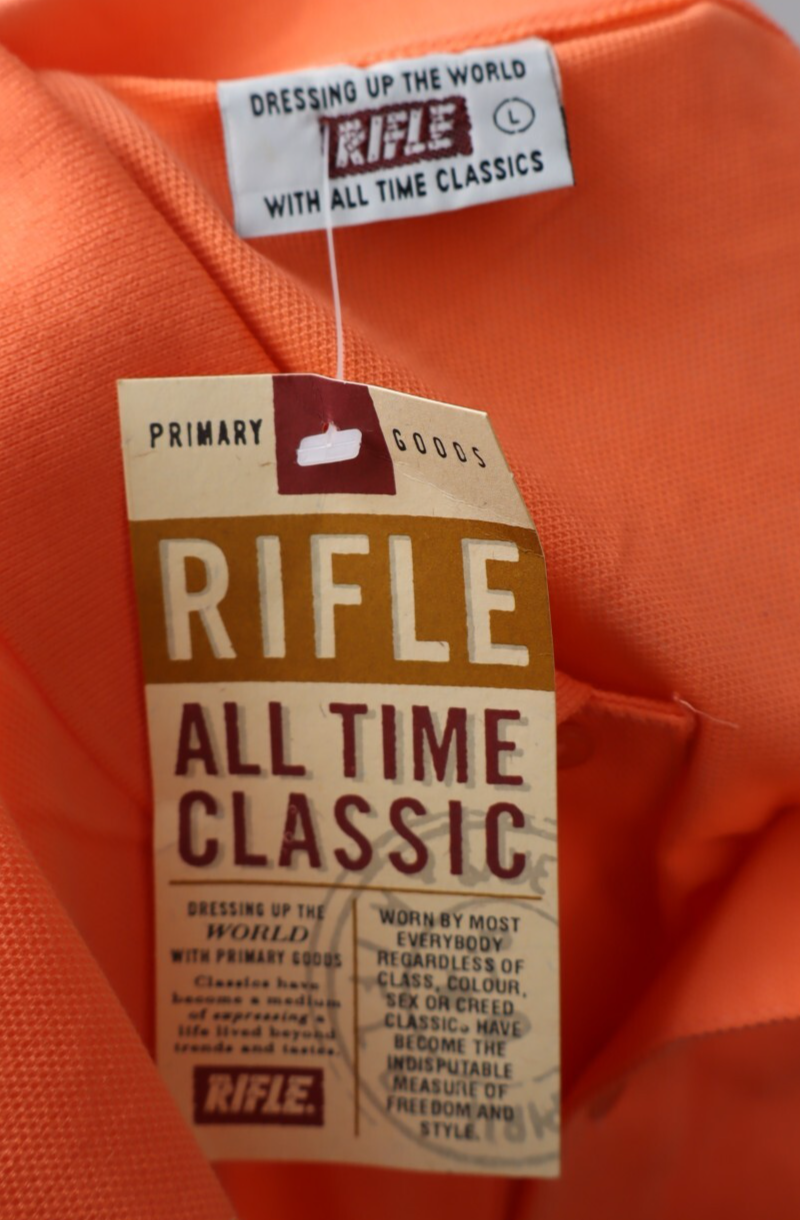 RIFLE POLO MAGLIA COTONE UOMO Tg L MAN COTTON T-SHIRT CASUAL VINTAGE CON TAG