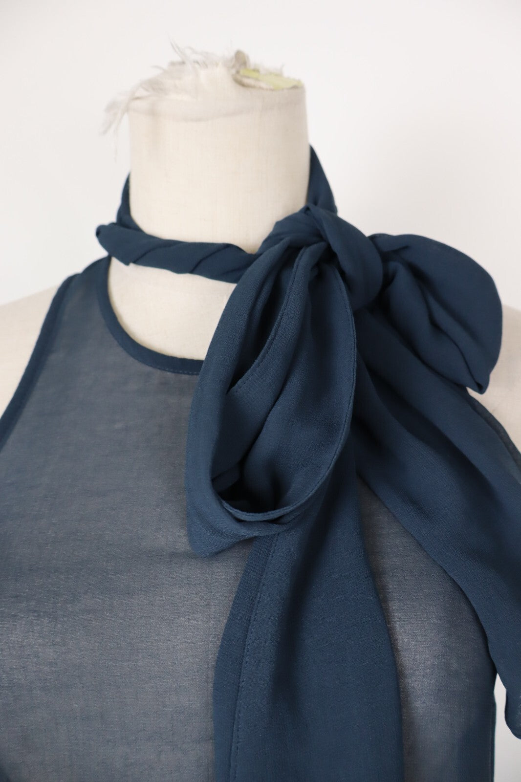 PATRIZIA PEPE MAGLIA DONNA TG.  42 WOMAN CASUAL VINTAGE T-SHIRT TOP TRASPARENTE