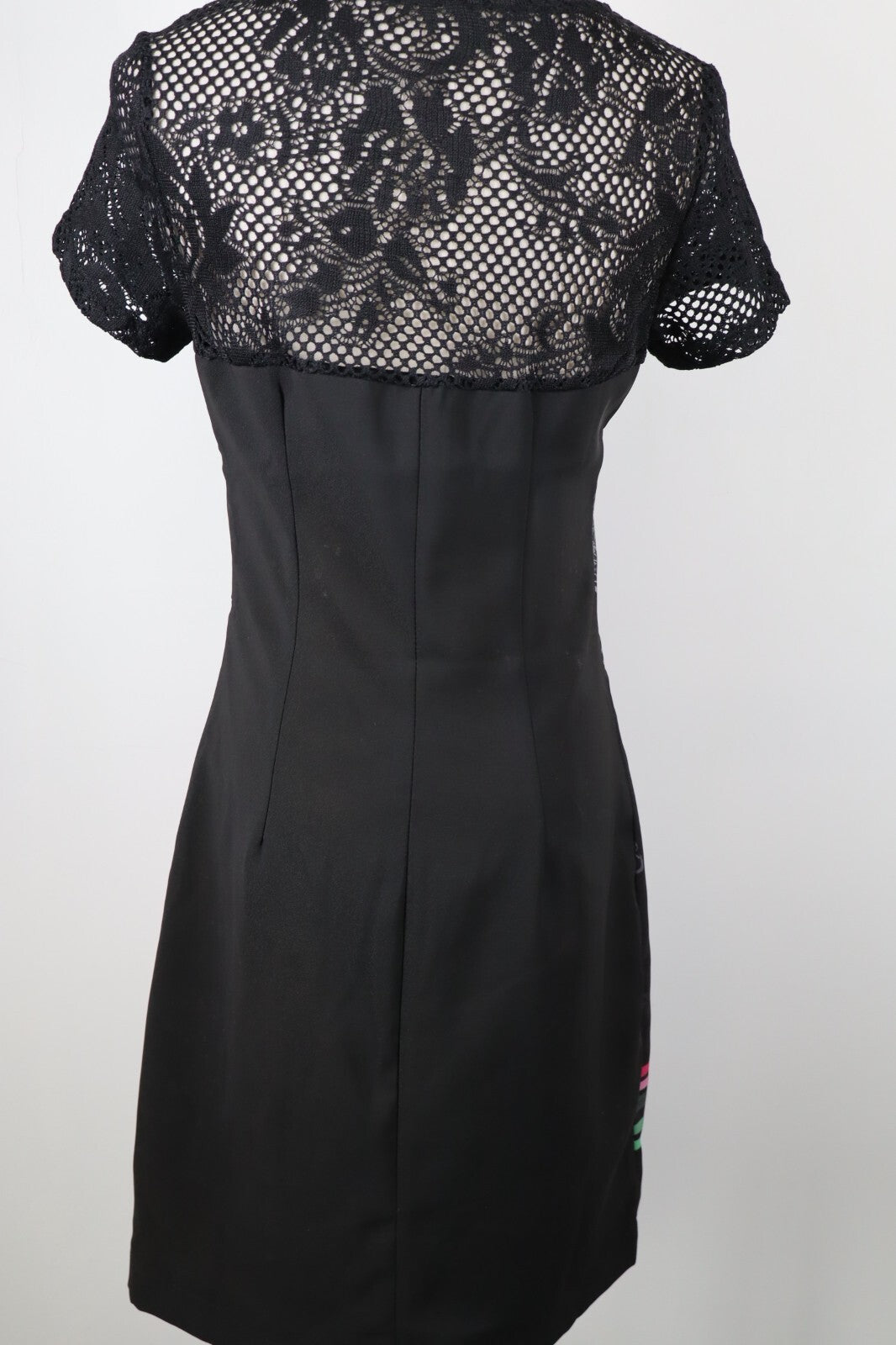 DESIGUAL VESTITO DONNA TG. 38 WOMAN CASUAL VINTAGE DRESS ABITO CON PIZZO