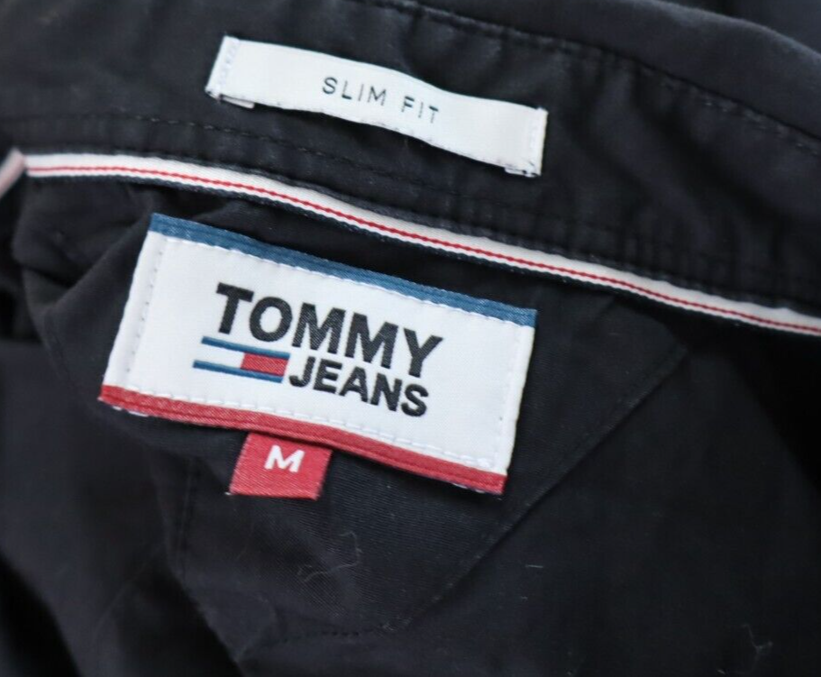 TOMMY JEANS HILFIGER CAMICIA SHIRT UOMO Tg M MAN VINTAGE CASUAL COTONE SLIM FIT