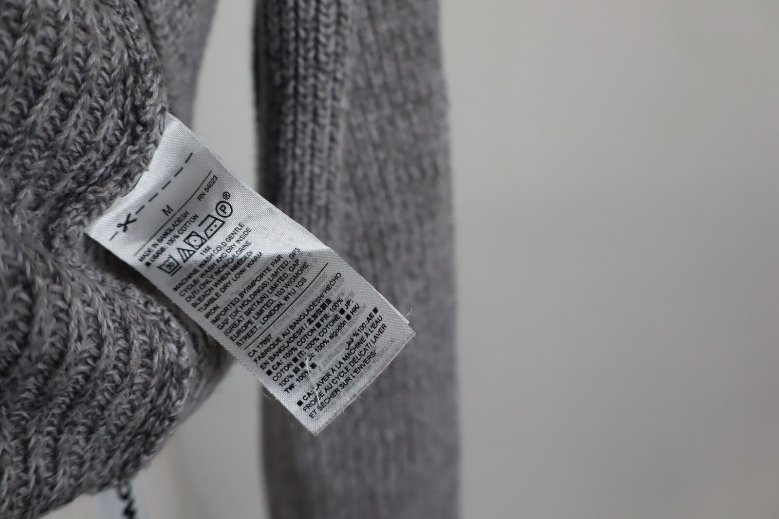 GAP FOR GOOD MAGLIONE MAGLIA COTONE VINTAGE UOMO Tg. M MAN SWEATER CASUAL