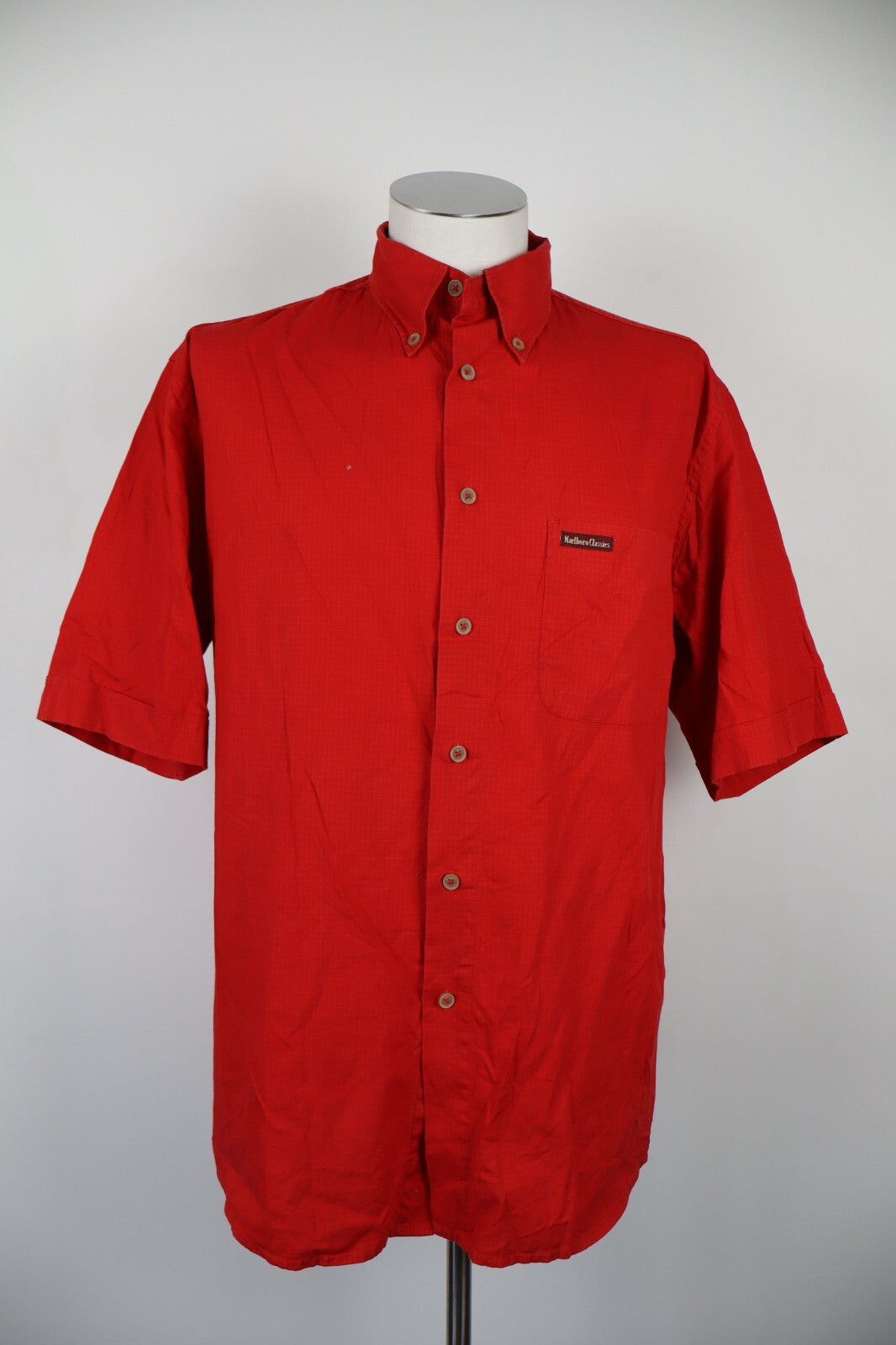 MARLBORO CLASSICS CAMICIA UOMO TG L MAN CASUAL VINTAGE SHIRT COTONE COTTON