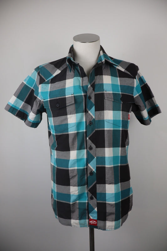 VANS OFF THE WALL CAMICIA UOMO COTONE TG. S MAN CASUAL VINTAGE SHIRT COTTON