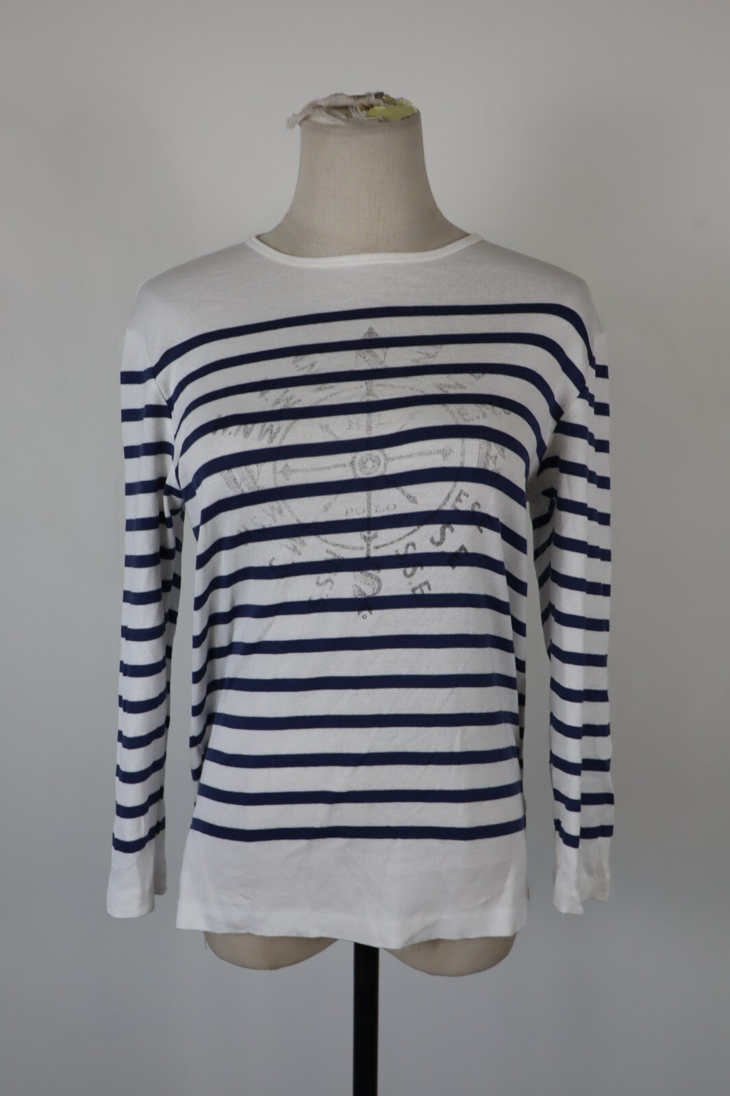 RALPH LAUREN SPORT MAGLIA COTONE DONNA TG. M WOMAN CASUAL VINTAGE T-SHIRT