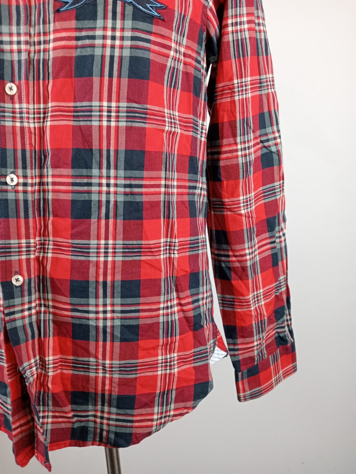 TOMMY HILFIGER CAMICIA UOMO COTONE TG S  MAN CASUAL VINTAGE SHIRT ITALY