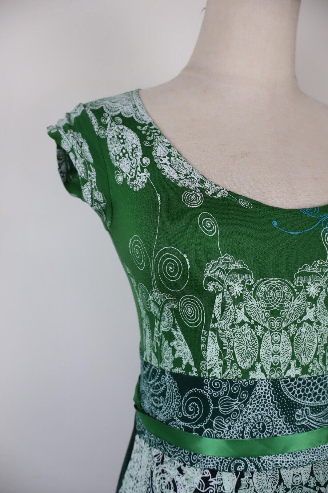 DESIGUAL VESTITO DONNA TG. XS WOMAN CASUAL VINTAGE DRESS ABITO