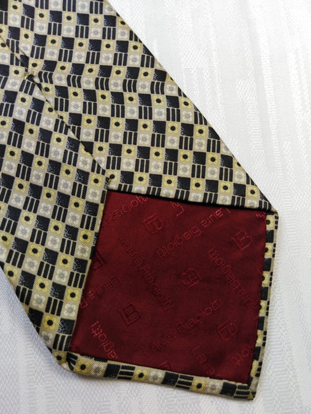 LAURA BIAGIOTTI 100%  SILK TIE SETA CRAVATTA NECKTIE MADE IN ITALY