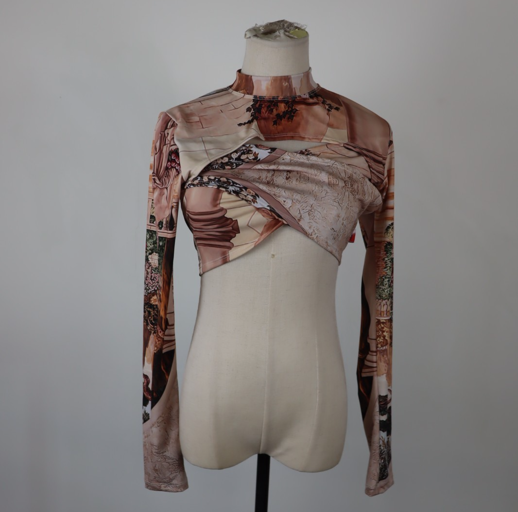 FRWRD FORWARD MAGLIA CANOTTA DONNA TG. M WOMAN CASUAL VINTAGE T-SHIRT TOP