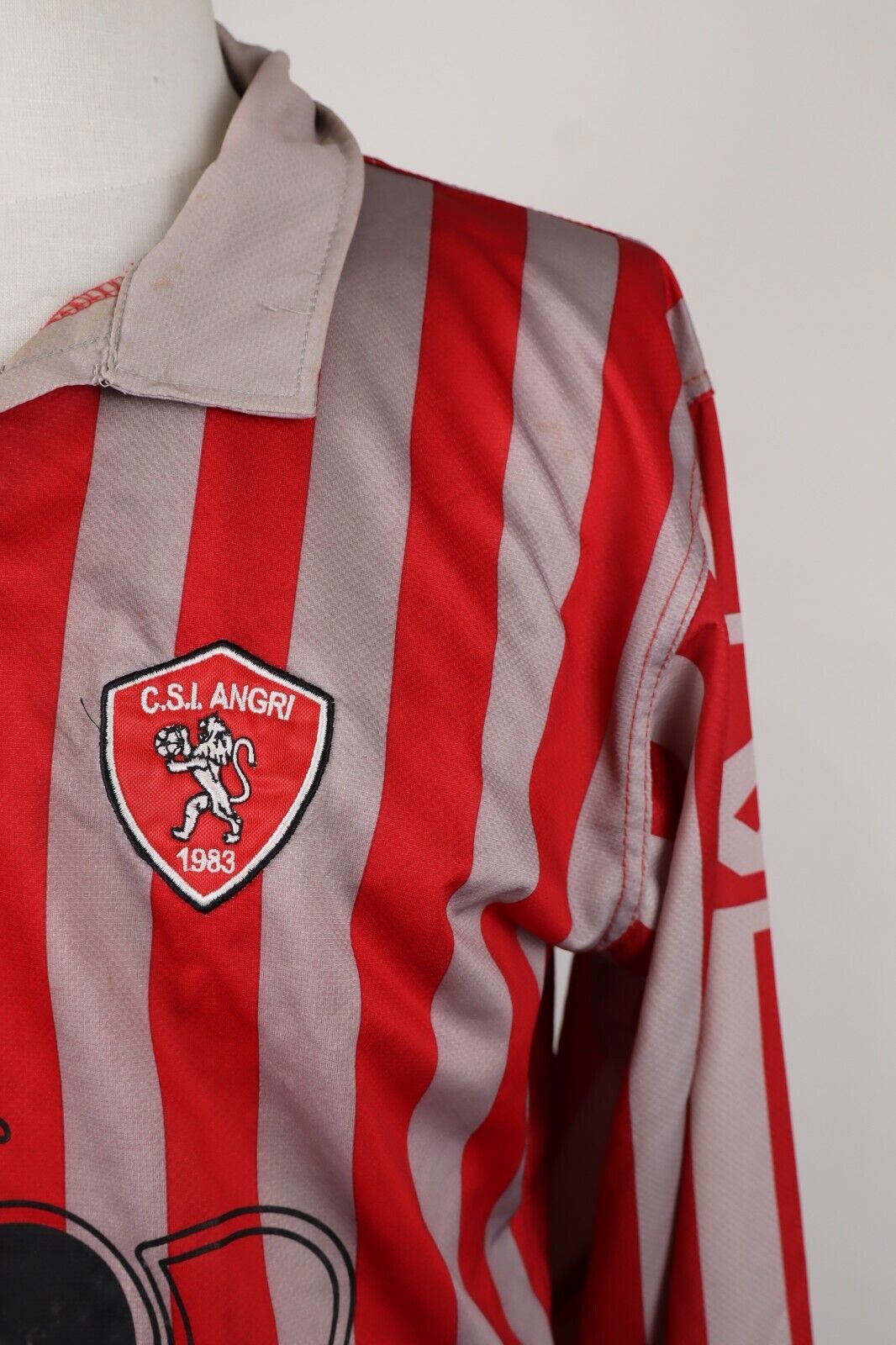 LEGEA ANGRI MAGLIA CALCIO UOMO Tg XL SOCCER JERSEY TRIKOT VINTAGE