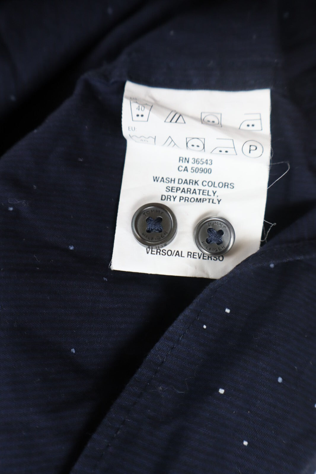 TOMMY HILFIGER CAMICIA UOMO COTONE TG. 17 32/33 MAN CASUAL VINTAGE SHIRT COTTON