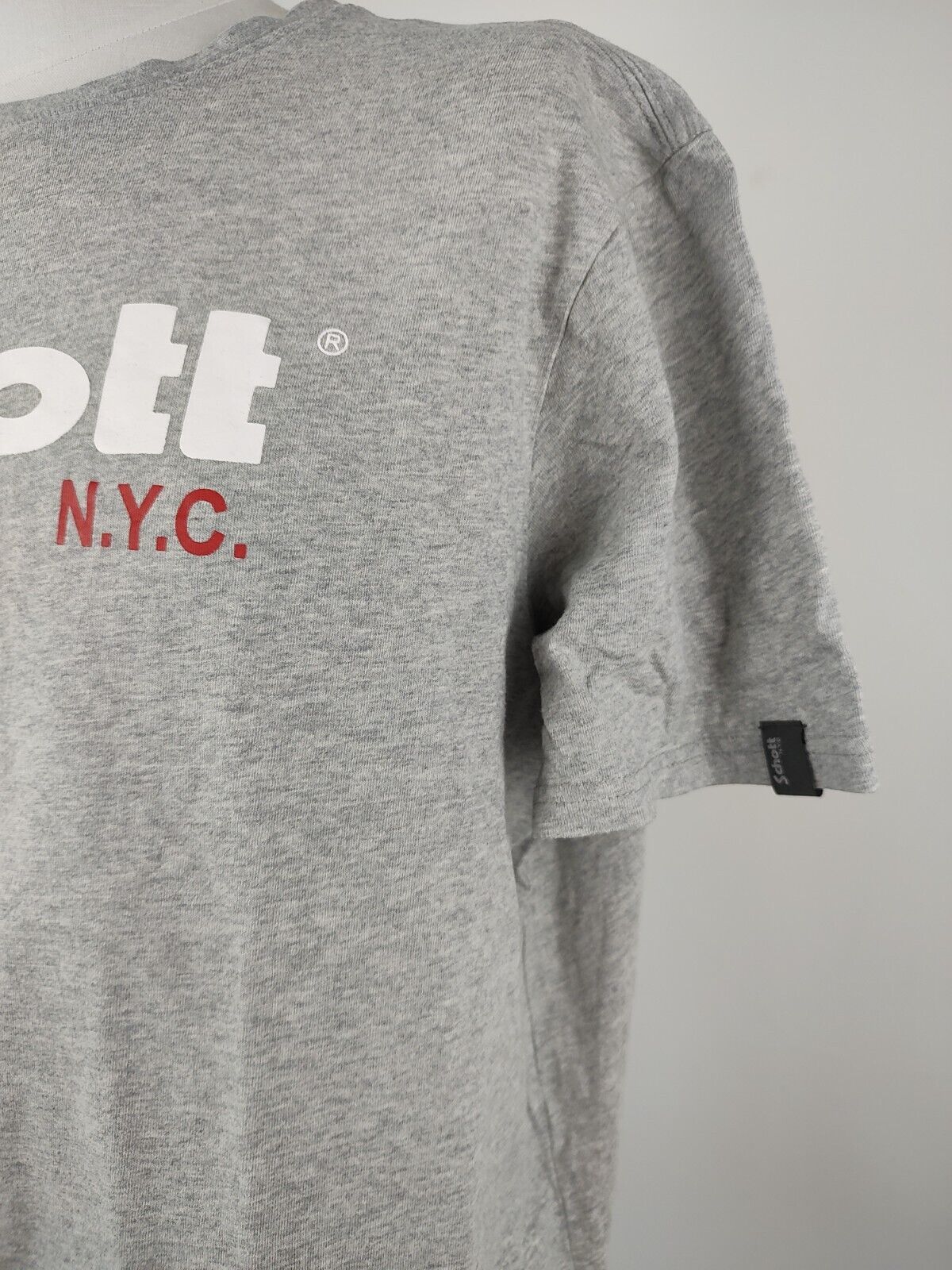 SCHOTT MAGLIA UOMO COTONE TG 3XL MAN COTTON T-SHIRT CASUAL VINTAGE