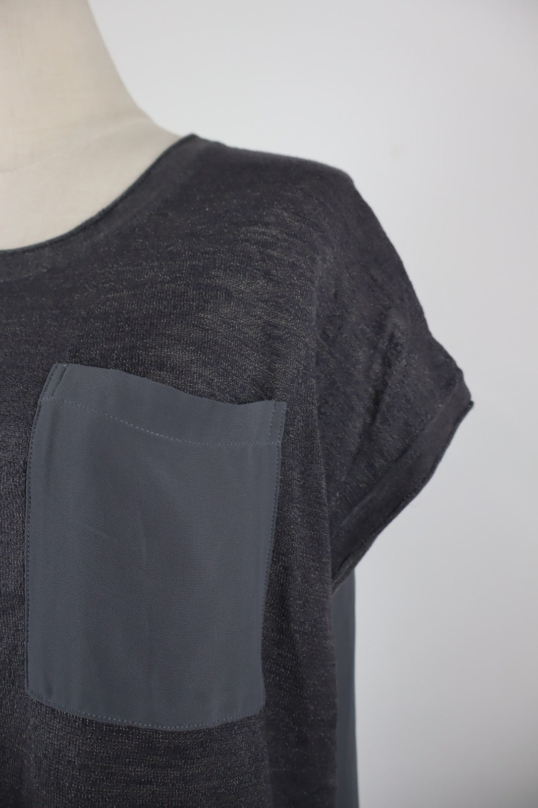 CALVIN KLEIN JEANS MAGLIA DONNA TG. S WOMAN CASUAL VINTAGE T- SHIRT COTONE TASCA