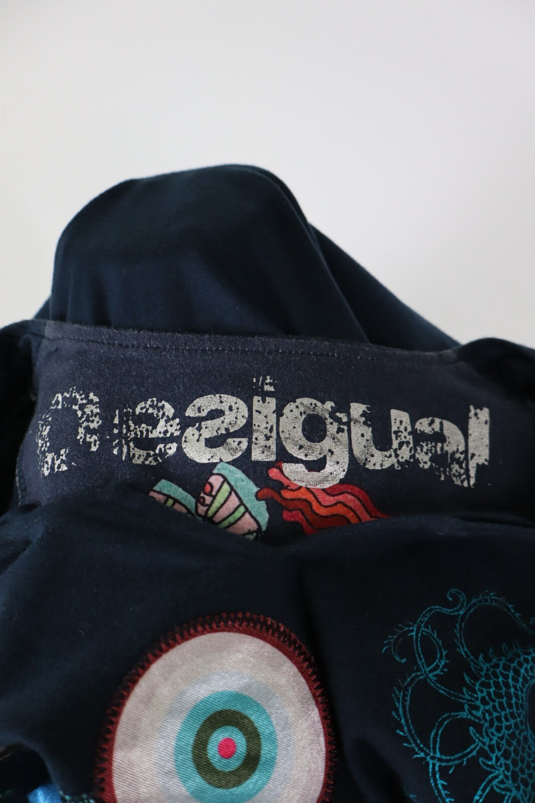 DESIGUAL VESTITO ABITO DONNA TG. XS WOMAN CASUAL VINTAGE DRESS COTONE