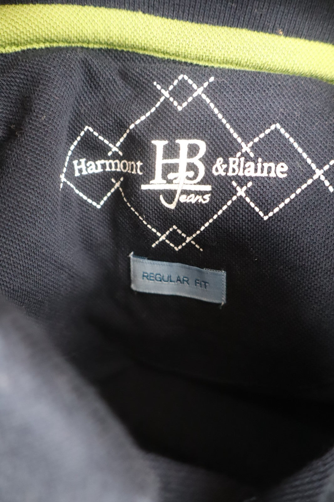 HARMONT & BLAINE POLO MAGLIA UOMO COTONE TG. L MAN COTTON T-SHIRT VINTAGE LOGO