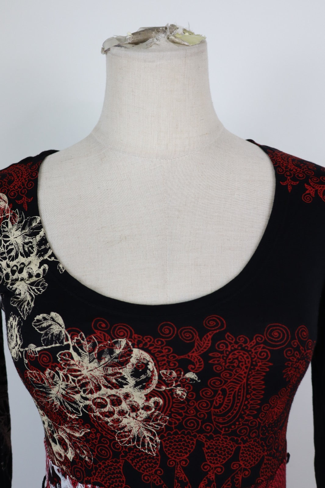 DESIGUAL VESTITO  DONNA TG S WOMAN CASUAL VINTAGE DRESS ABITO VISCOSA