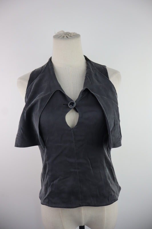 EMPORIO ARMANI MAGLIA  TOP DONNA 40 WOMAN CASUAL VINTAGE T-SHIRT SETA