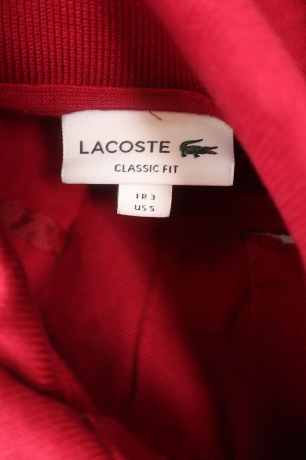 LACOSTE POLO MAGLIA UOMO COTONE TG. 3 MAN COTTON T-SHIRT CASUAL VINTAGE LOGO