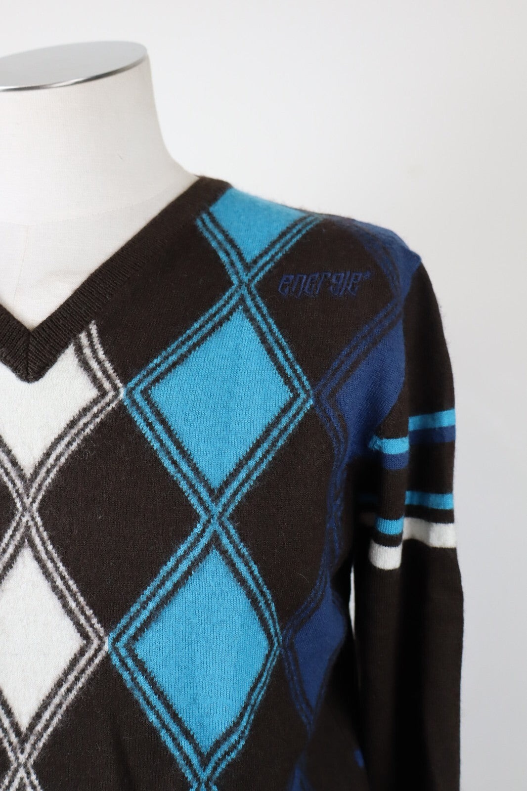 ENERGIE MAGLIONE UOMO Tg. M MAN MAGLIA SWEATER CASUAL VINTAGE LANA WOOL