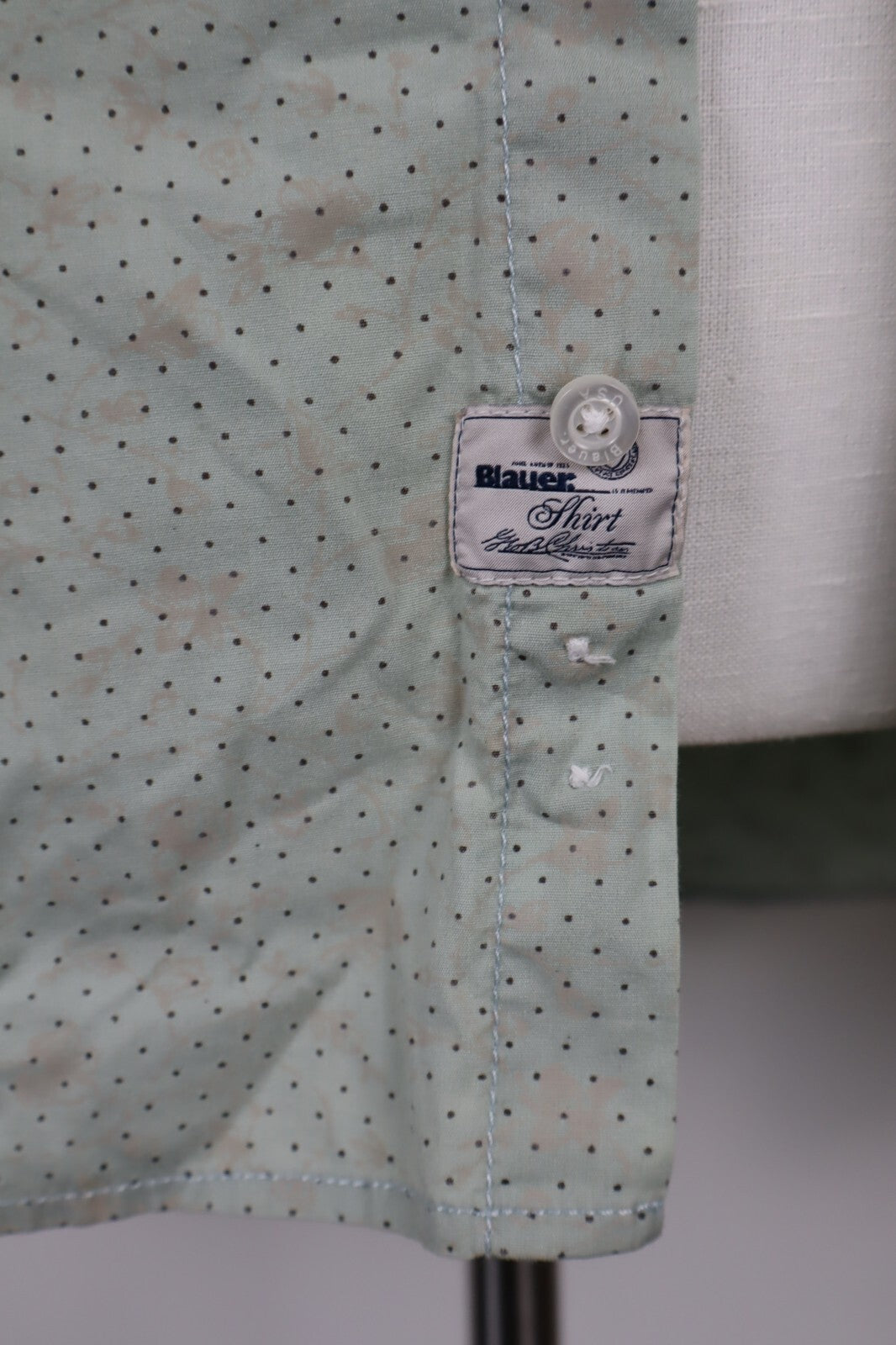 BLAUER CAMICIA UOMO TG. L MAN CASUAL VINTAGE SHIRT COTONE COTTON