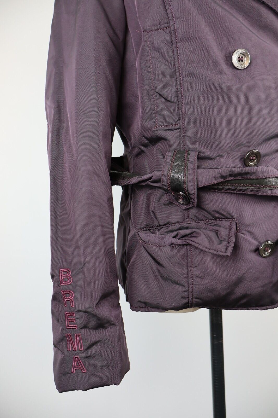 BREMA GIUBBINO GIACCA CON CINTURA DONNA Tg 48 WOMAN CASUAL JACKET VINTAGE