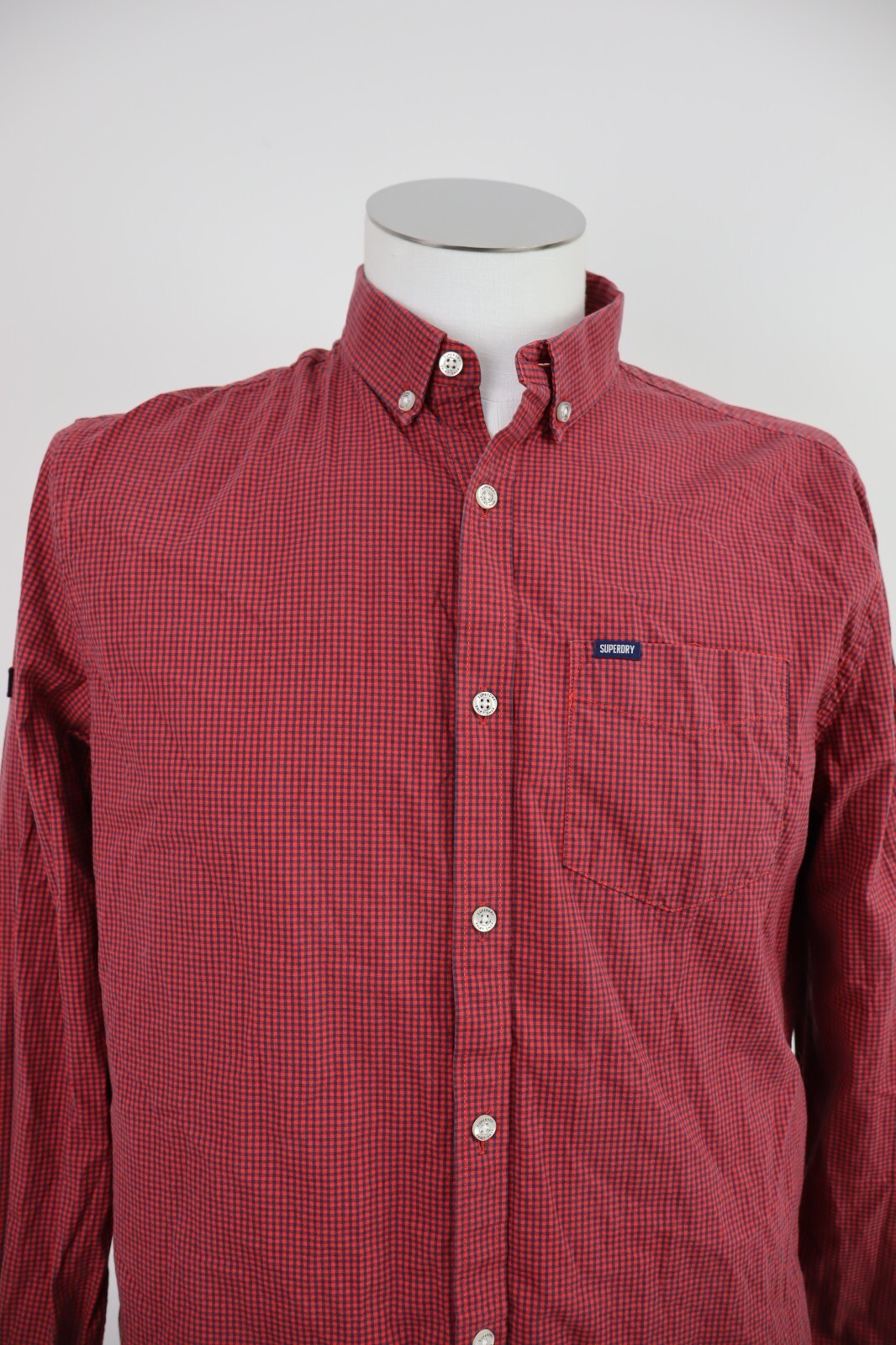 SUPERDRY CAMICIA COTONE SHIRT UOMO Tg M MAN VINTAGE CASUAL COTTON