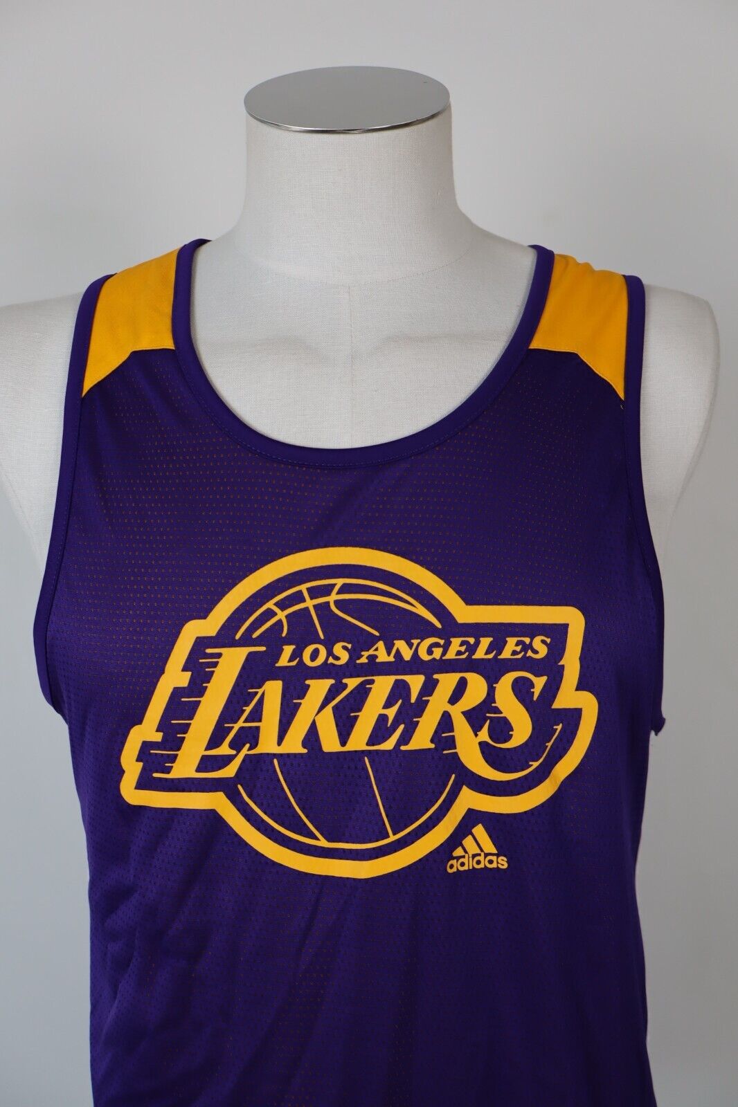 ADIDAS LAKERS LOS ANGELES NBA CANOTTA BASKET T-SHIRT UOMO TG M SPORT
