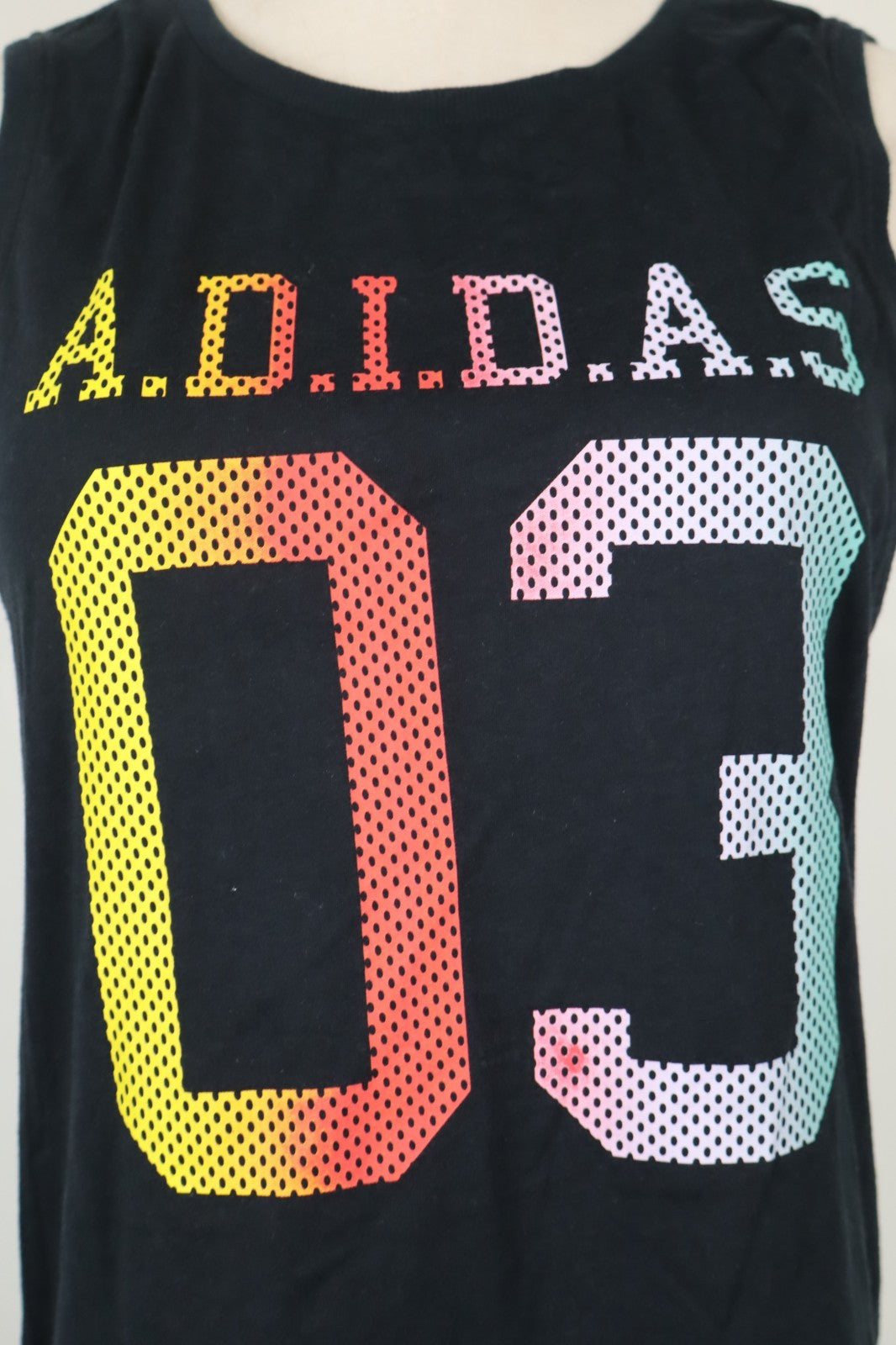 ADIDAS  MAGLIA DONNA TG. 48 WOMAN CASUAL VINTAGE T-SHIRT TOP COTONE
