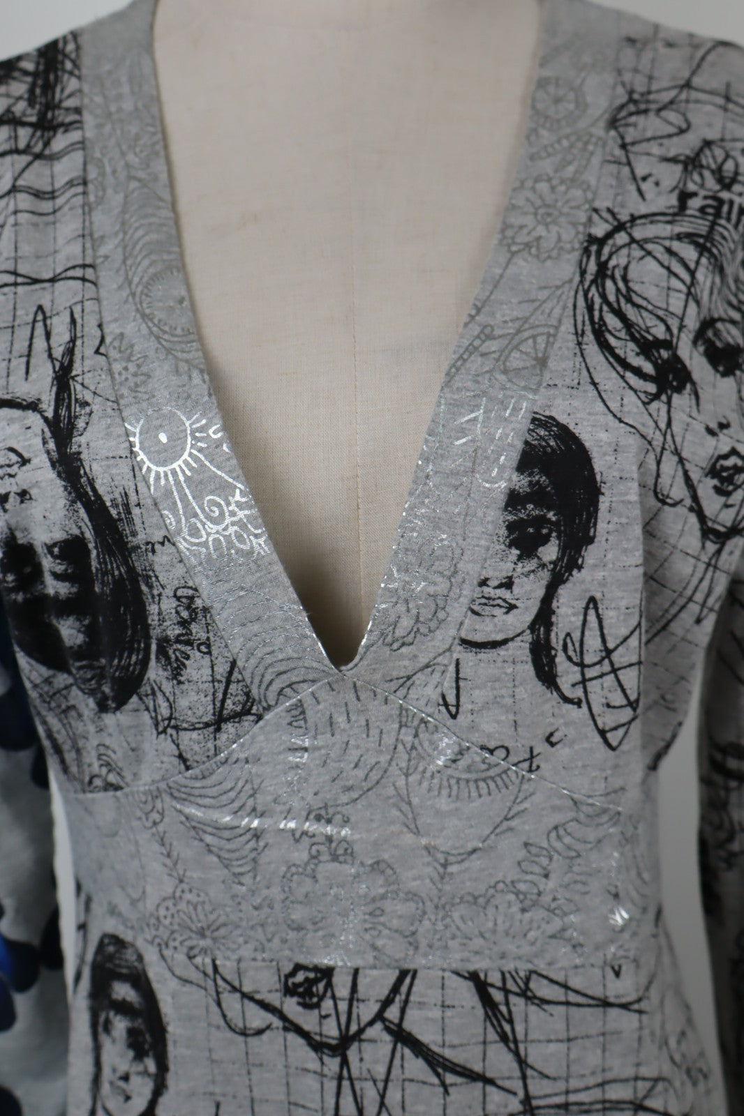 DESIGUAL  VESTITO ABITO DONNA TG.  XL SHORT WOMAN CASUAL VINTAGE DRESS