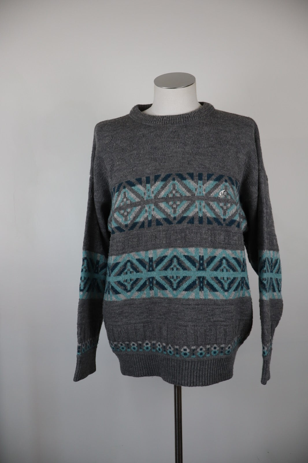 NORTH POLE MAGLIONE LANA WOOL VINTAGE UOMO Tg. 2XL MAN SWEATER CASUAL