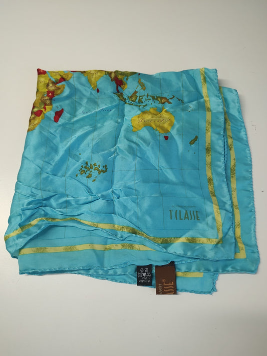 ALVIERO MARTINI  FOULARD 100% SILK SETA SCARVES SCARF SQUARE MADE ITALY