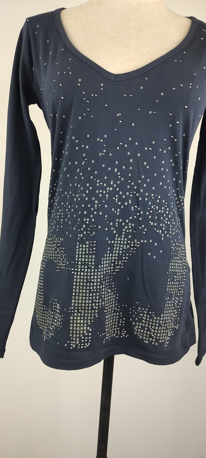 CALVIN KLEIN MAGLIA DONNA TG. M WOMAN CASUAL VINTAGE T-SHIRT COTONE