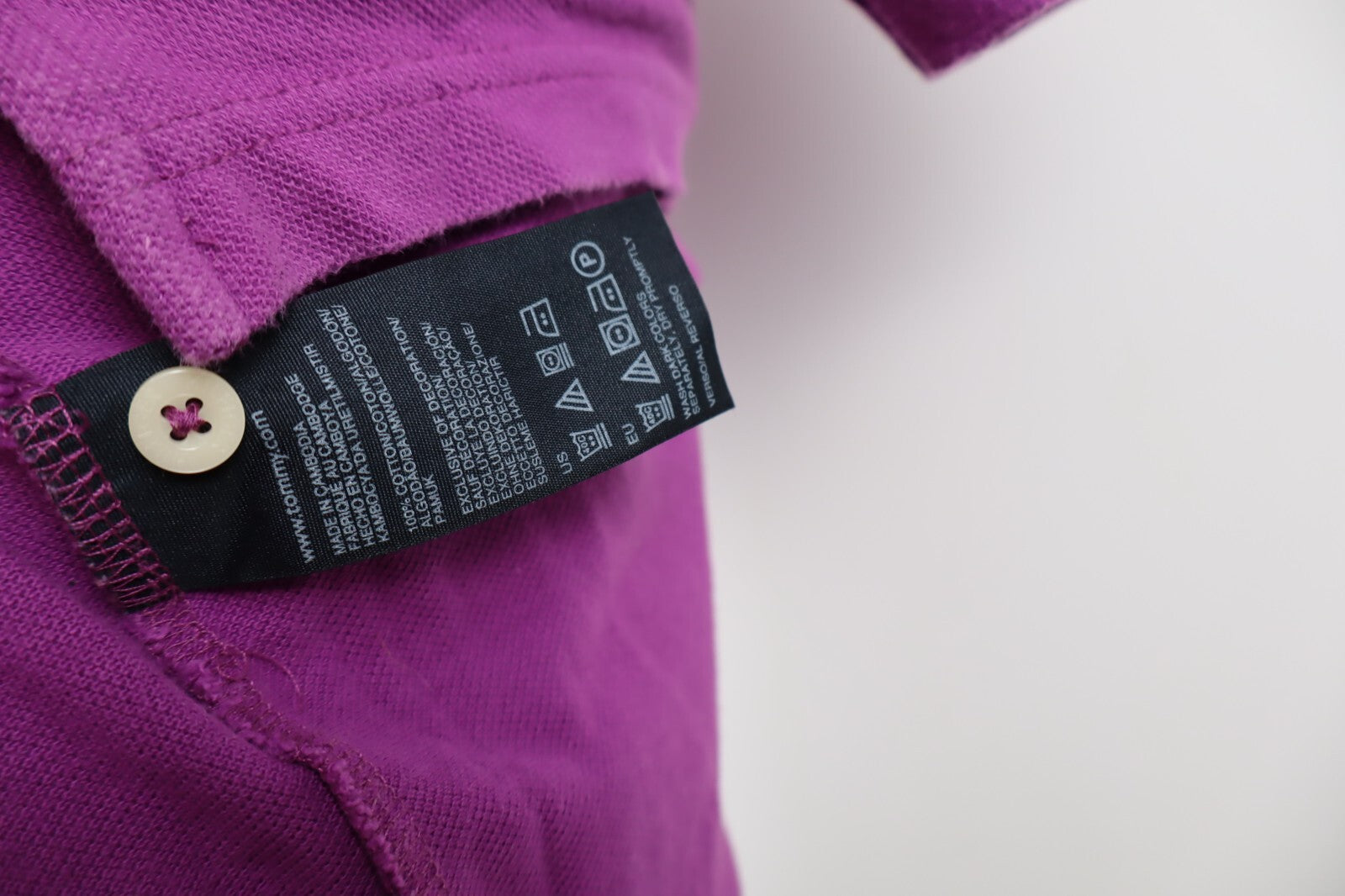 TOMMY HILFIGER POLO MAGLIA DONNA COTONE S SLIM WOMAN SHIRT CASUAL VINTAGE LOGO