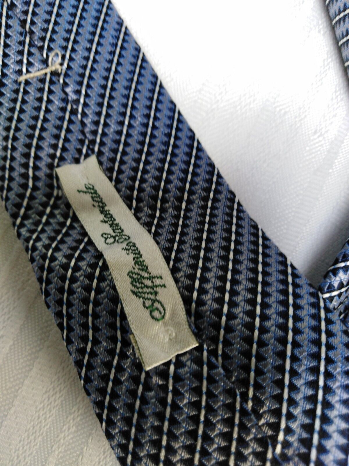 AFFINITO NAPOLI 100% SETA SILK TIE CRAVATTA NECKTIE ITALY VINTAGE