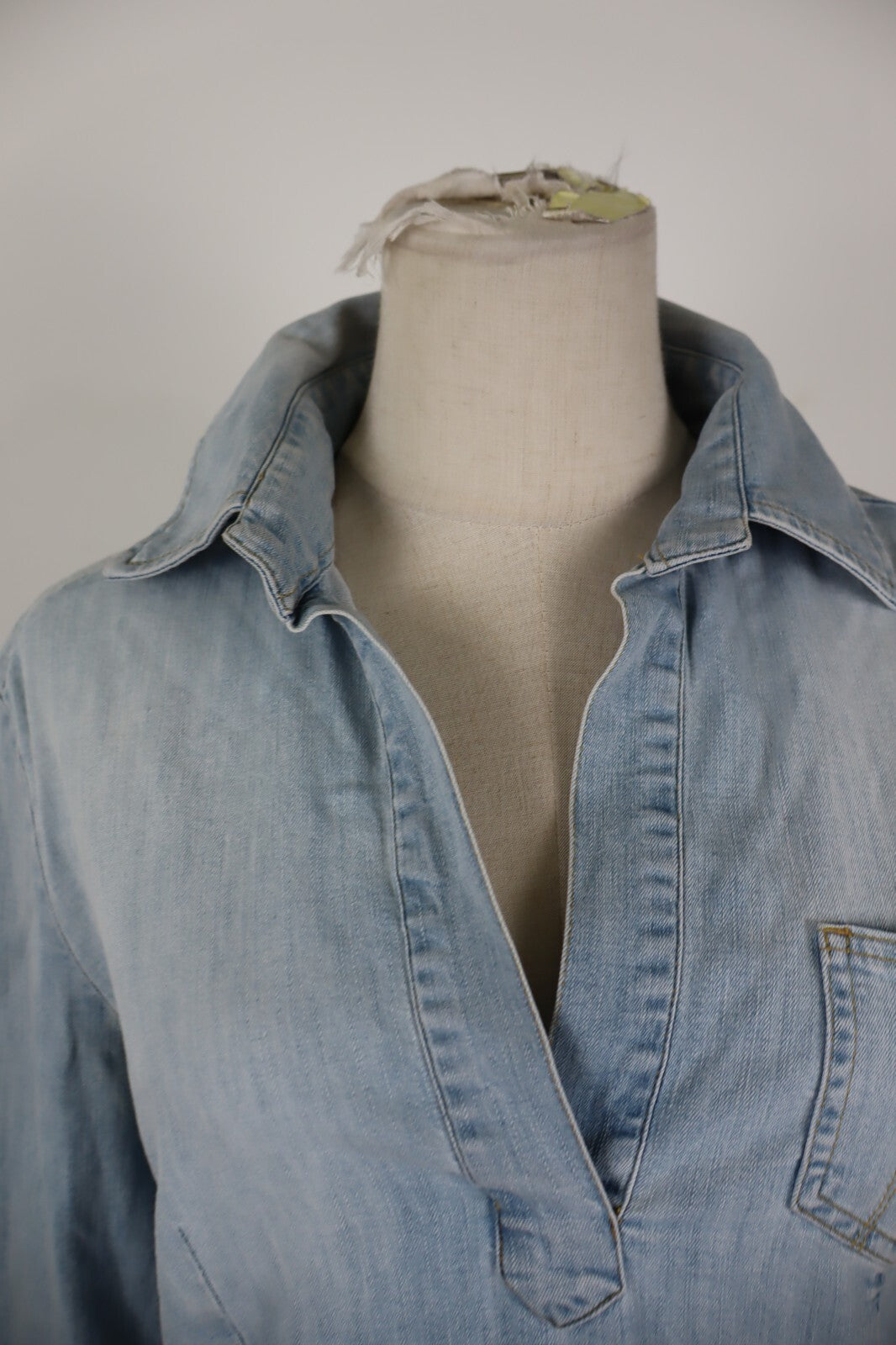 FORNARINA CAMICIA JEANS DENIM DONNA TG. M WOMAN SHIRT CASUAL VINTAGE