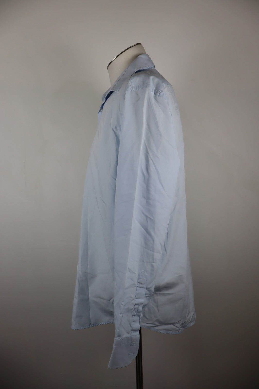 HUGO BOSS CAMICIA UOMO TG. 41 16 MAN CASUAL VINTAGE SHIRT COTONE COTTON CELESTE