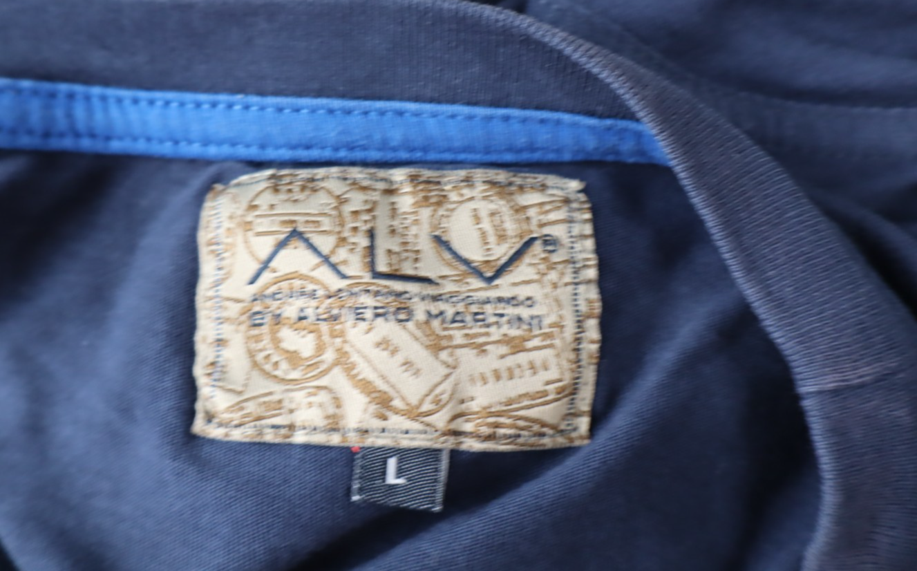 ALVIERO MARTINI MAGLIA UOMO COTONE TG L MAN COTTON T-SHIRT CASUAL VINTAGE LOGO