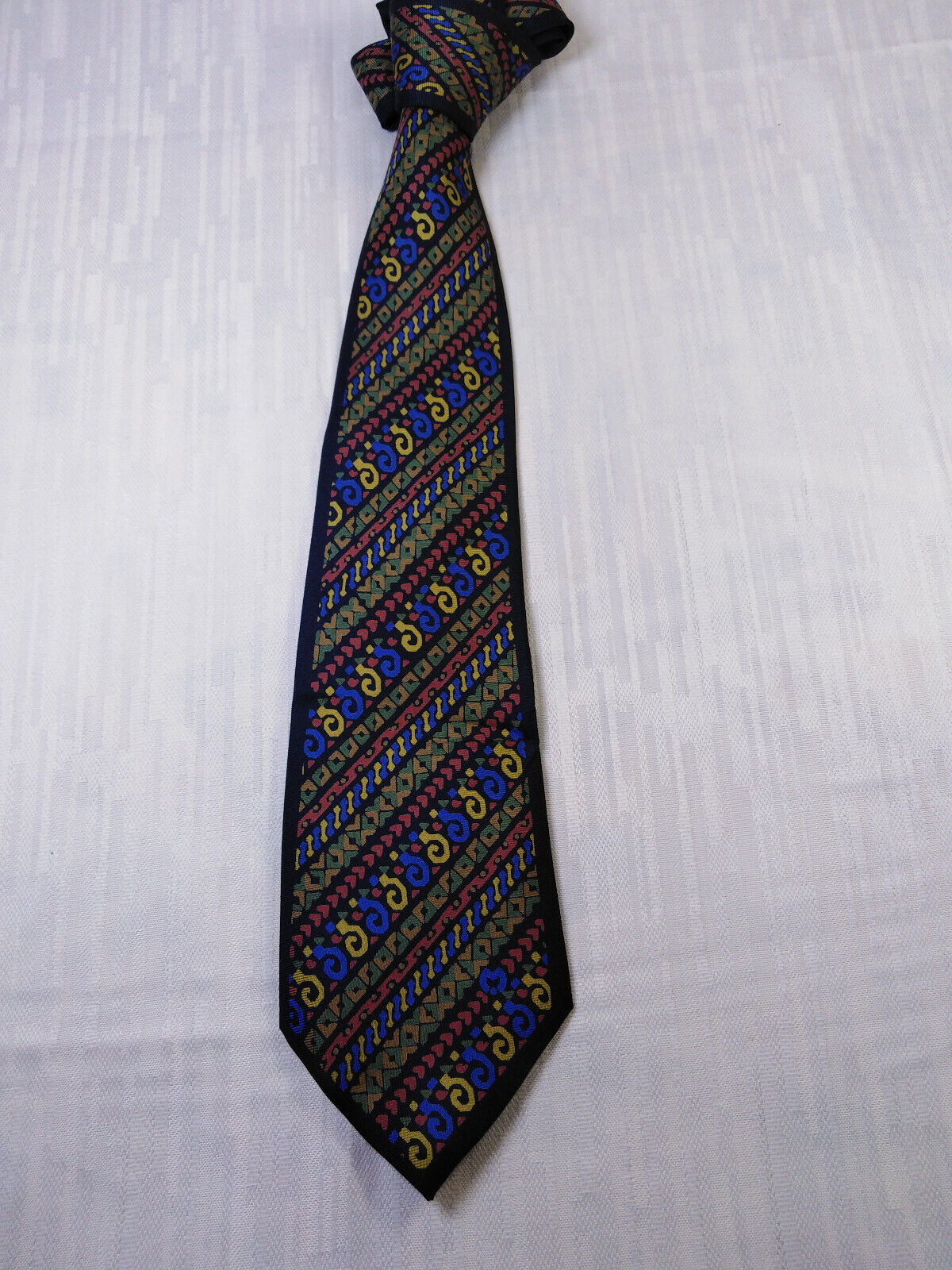 MILA SHON 100% SILK TIE SETA CRAVATTA NECKTIE MADE IN ITALY