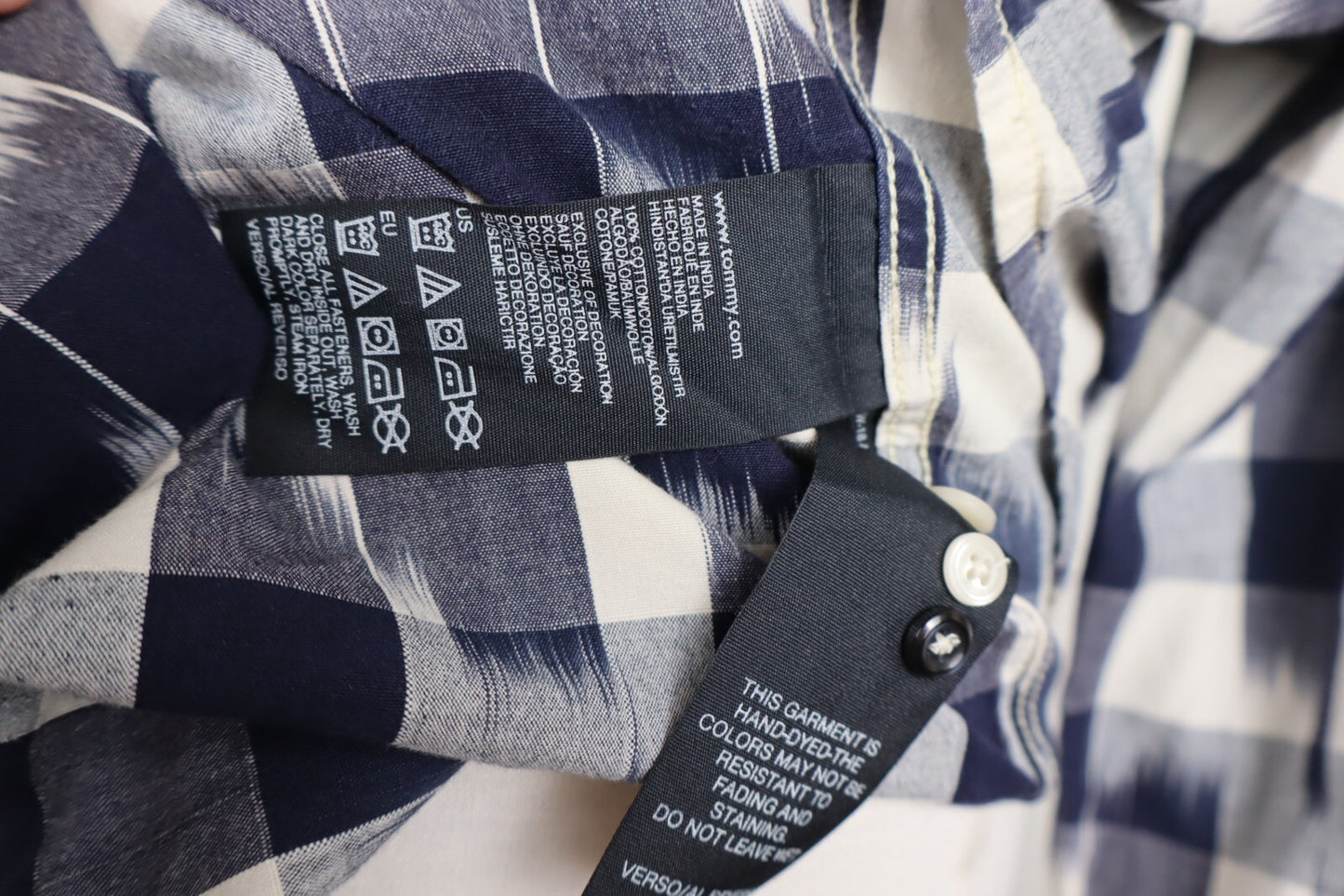 TOMMY HILFIGER CAMICIA COTONE SHIRT UOMO Tg. XL MAN VINTAGE CASUAL COTTON