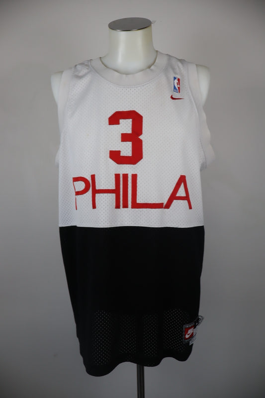 NIKE PHILADELPHIA IVERSON N3 CANOTTA MAGLIA BASKET UOMO TG L SPORT T-SHIRT NBA