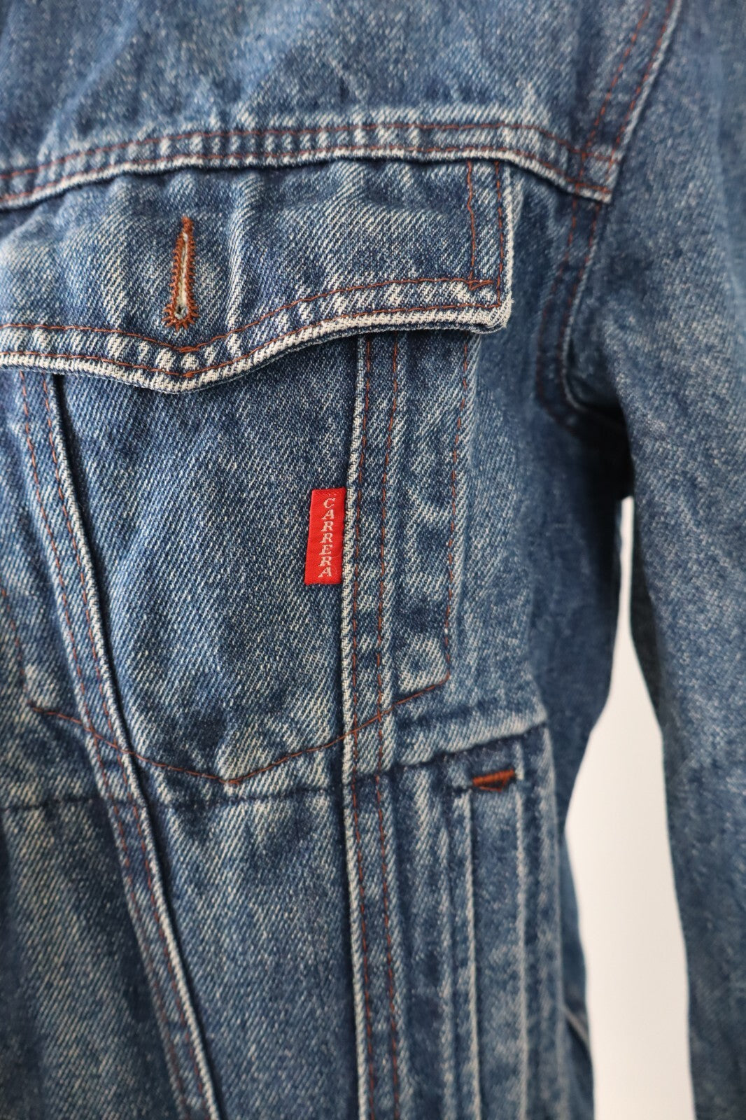 CARRERA GIACCA GIUBBINO JEANS DENIM UOMO Tg S MAN CASUAL VINTAGE JACKET