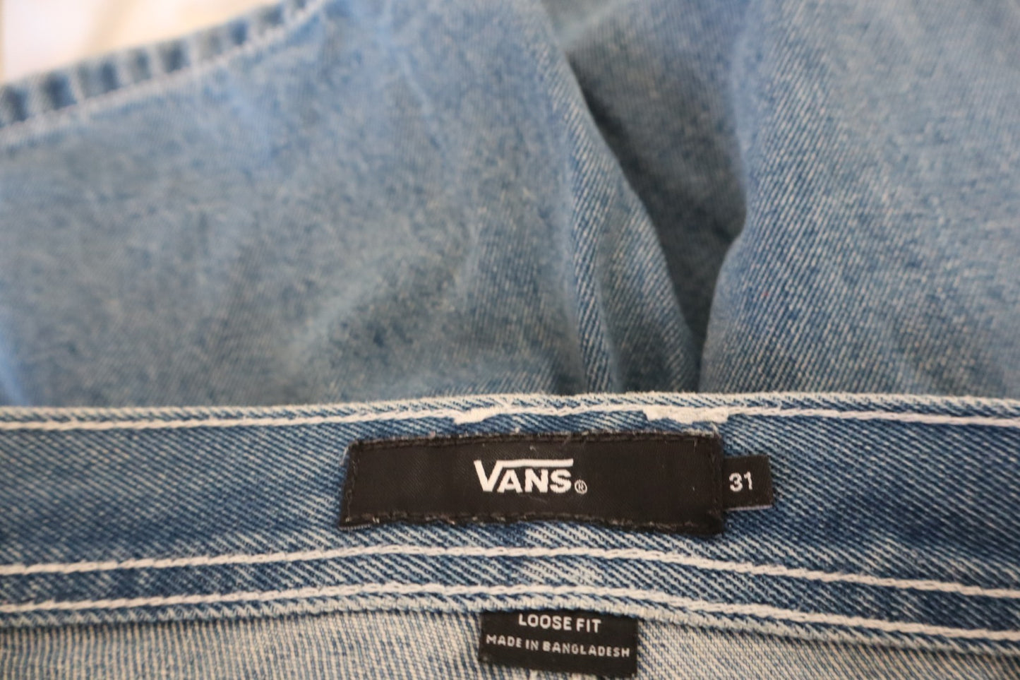 VANS JEANS BERMUDA PANTALONE SHORTS UOMO TG 31 MAN VINTAGE CASUAL PANTS DENIM