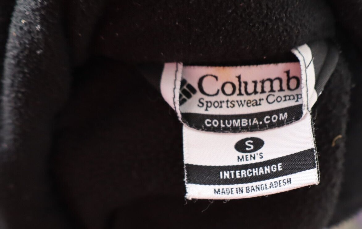 COLUMBIA FELPA CON ZIP JACKET UOMO Tg S MAN SPORT JACKET SWEATSHIRT VINTAGE
