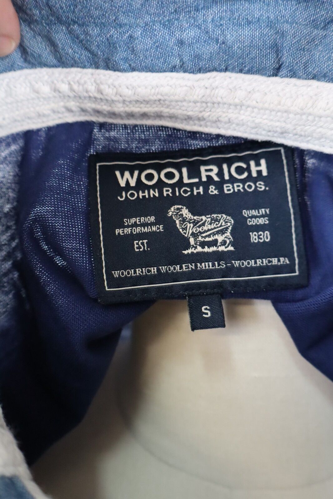 WOOLRICH MAGLIA POLO UOMO TG S MAN T-SHIRT CASUAL VINTAGE COTONE