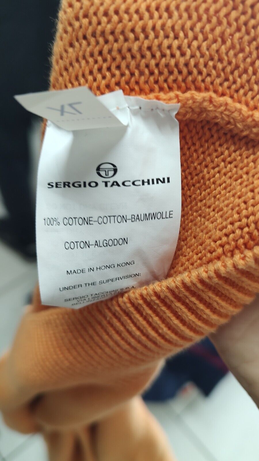 SERGIO TACCHINI MAGLIONE COTONE VINTAGE UOMO Tg. XL MAN SWEATER CASUAL