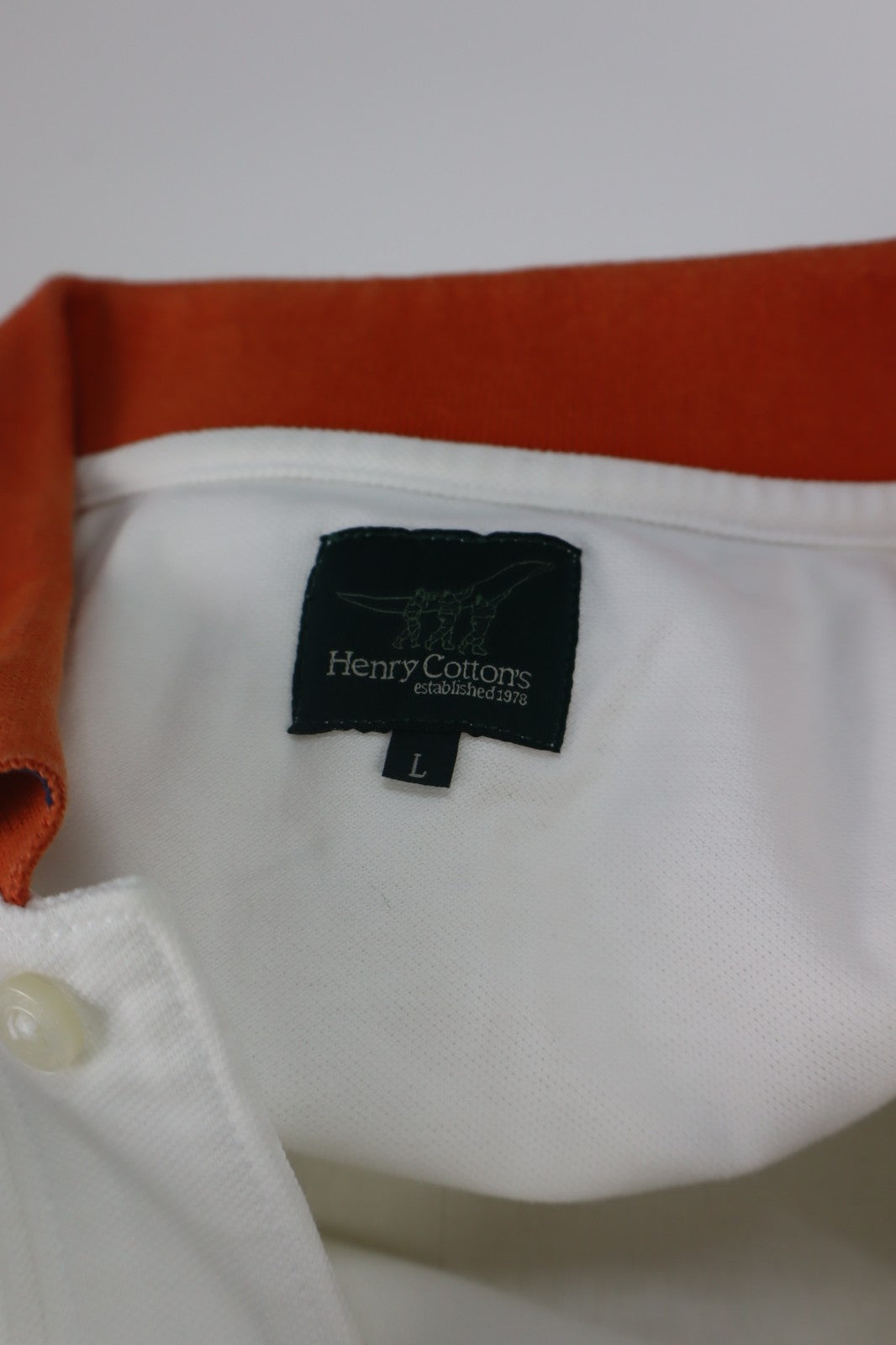 HENRY COTTON'S POLO MAGLIA UOMO TG L MAN T-SHIRT CASUAL VINTAGE COTONE COTTON
